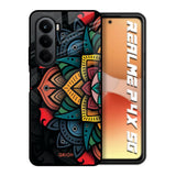 Retro Gorgeous Flower Realme P4x 5G Glass Back Cover Online