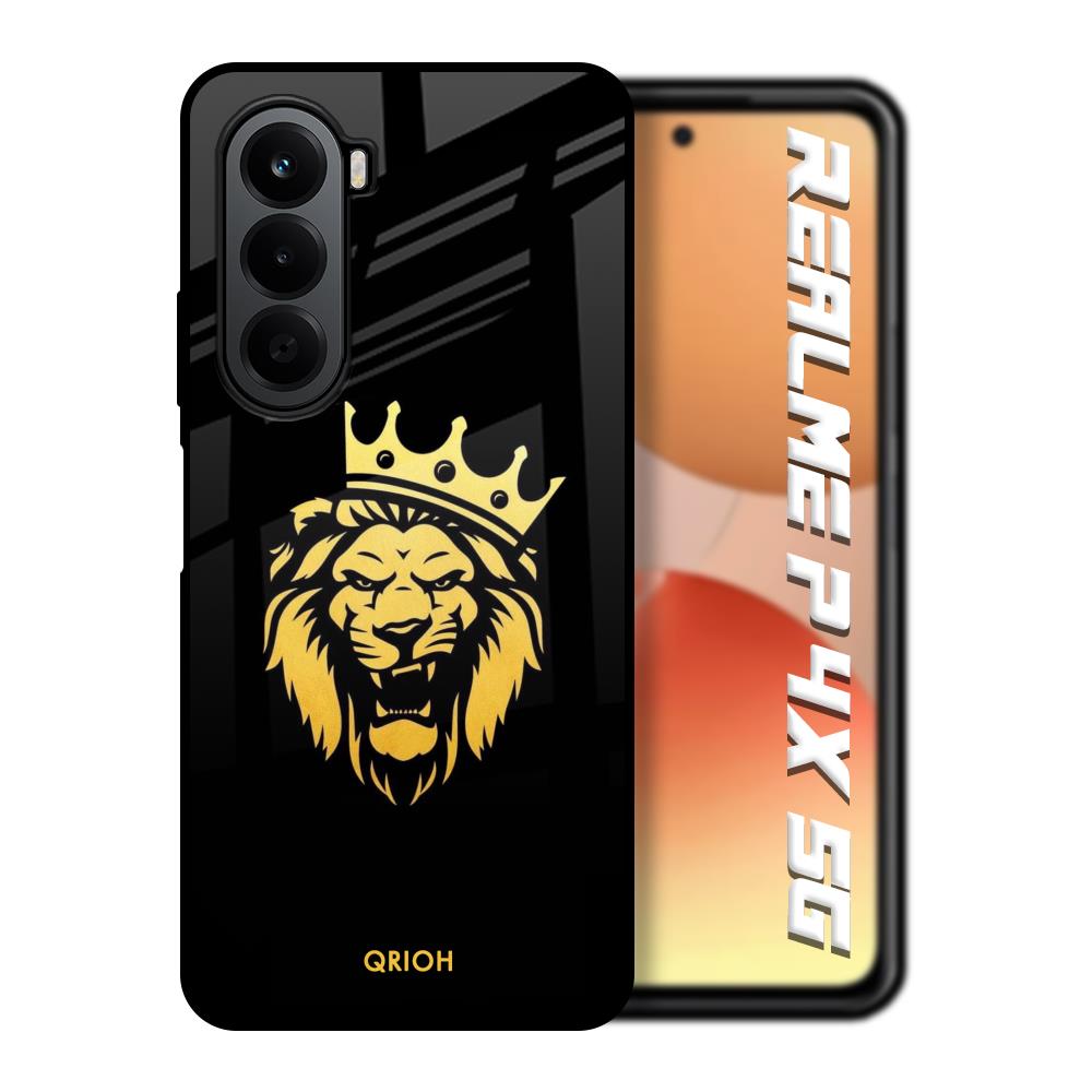 Lion The King Realme P4x 5G Glass Back Cover Online