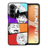 Anime Sketch Realme P4x 5G Glass Back Cover Online