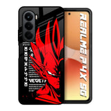 Red Vegeta Realme P4x 5G Glass Back Cover Online