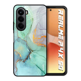 Green Marble Realme P4x 5G Glass Back Cover Online