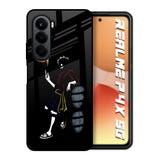 Luffy Line Art Realme P4x 5G Glass Back Cover Online