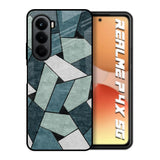 Abstact Tiles Realme P4x 5G Glass Back Cover Online