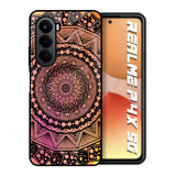 Floral Mandala Realme P4x 5G Glass Back Cover Online