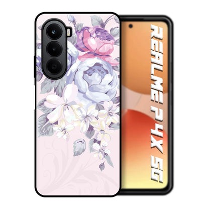 Elegant Floral Realme P4x 5G Glass Back Cover Online