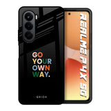 Go Your Own Way Realme P4x 5G Glass Back Cover Online