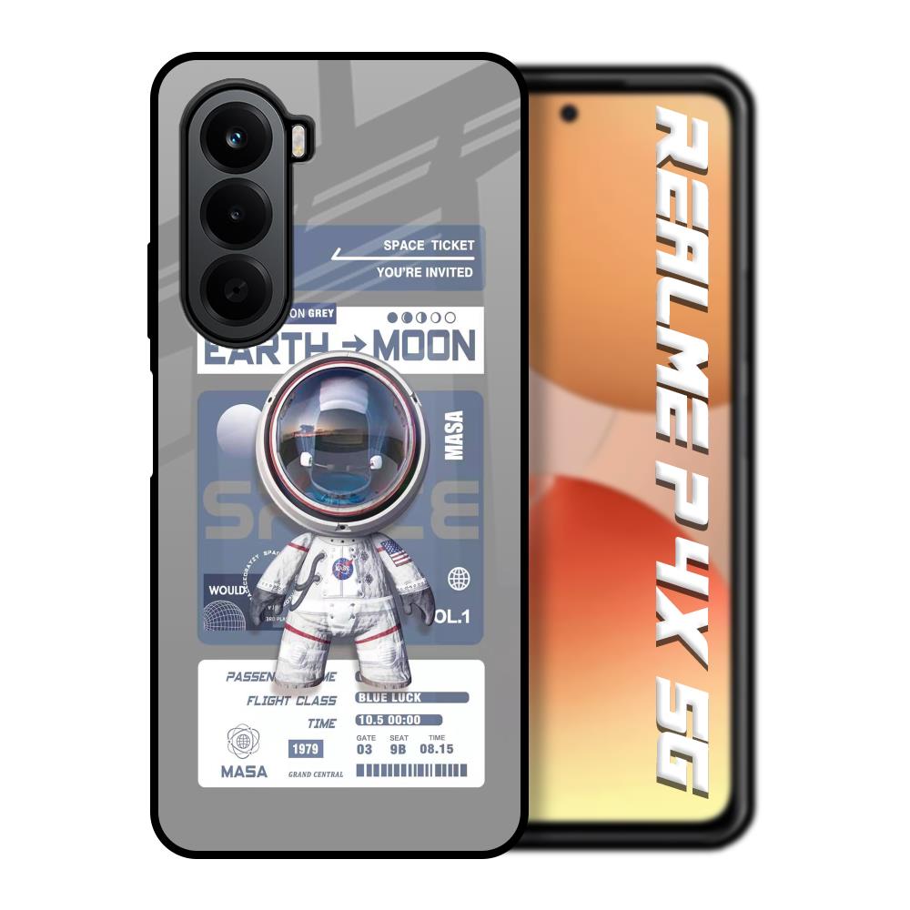 Space Flight Pass Realme P4x 5G Glass Back Cover Online