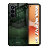 Green Leather Realme P4x 5G Glass Back Cover Online