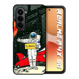 Astronaut on Mars Realme P4x 5G Glass Back Cover Online