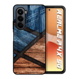 Wooden Tiles Realme P4x 5G Glass Back Cover Online
