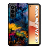 Multicolor Oil Painting Realme P4x 5G Glass Back Cover Online
