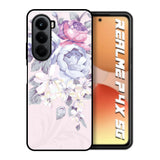 Elegant Floral Realme P4x 5G Glass Back Cover Online