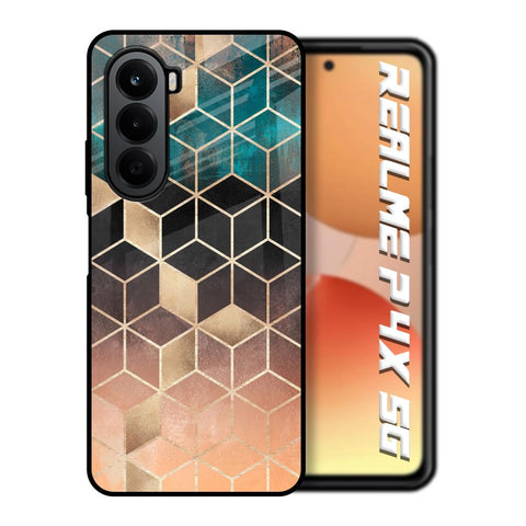 Bronze Texture Realme P4x 5G Glass Back Cover Online