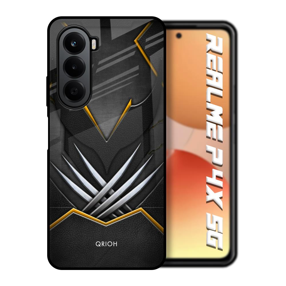 Black Warrior Realme P4x 5G Glass Back Cover Online