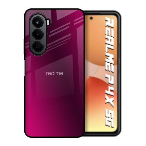 Pink Burst Realme P4x 5G Glass Back Cover Online