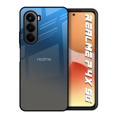 Blue Grey Ombre Realme P4x 5G Glass Back Cover Online