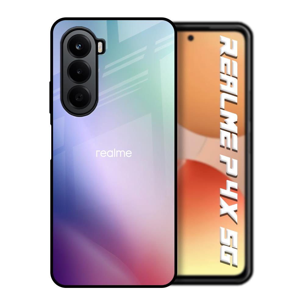 Abstract Holographic Realme P4x 5G Glass Back Cover Online