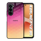 Geometric Pink Diamond Realme P4x 5G Glass Back Cover Online