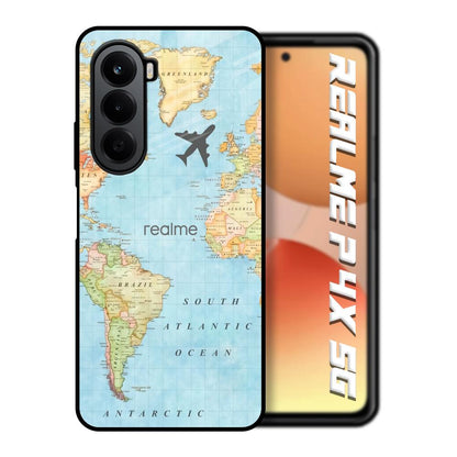 Fly Around The World Realme P4x 5G Glass Back Cover Online