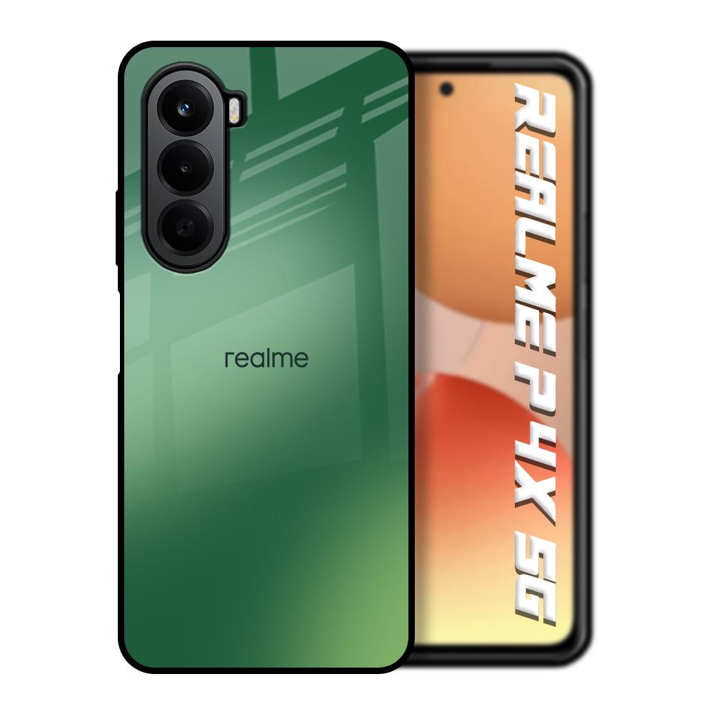Green Grunge Texture Realme P4x 5G Glass Back Cover Online