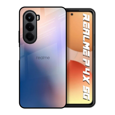 Blue Mauve Gradient Realme P4x 5G Glass Back Cover Online
