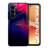 Blue Ombre Realme P4x 5G Glass Back Cover Online