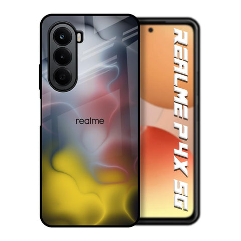 Colorful Smoke Realme P4x 5G Glass Back Cover Online