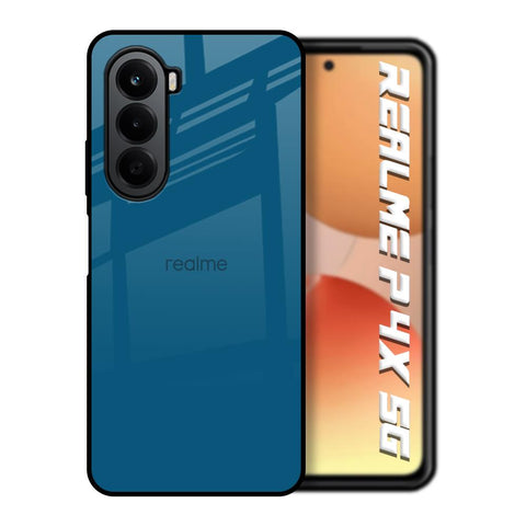 Cobalt Blue Realme P4x 5G Glass Back Cover Online