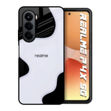 Wheat Cream Wavy Realme P4x 5G Glass Back Cover Online