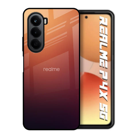 Sunset Background Realme P4x 5G Glass Back Cover Online