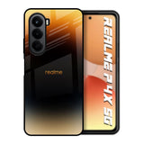 Grainy Yellow Realme P4x 5G Glass Back Cover Online