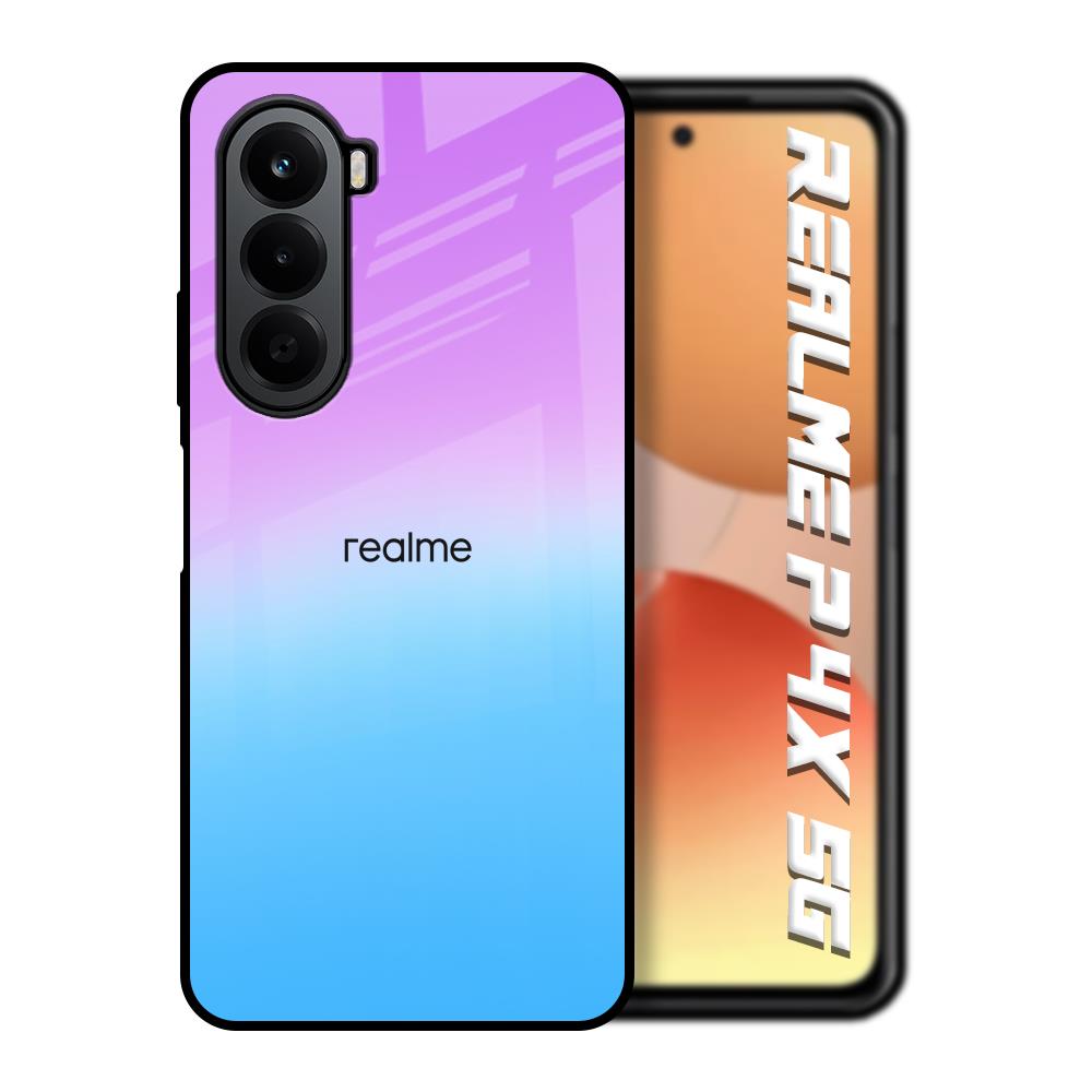 Unicorn Pattern Realme P4x 5G Glass Back Cover Online