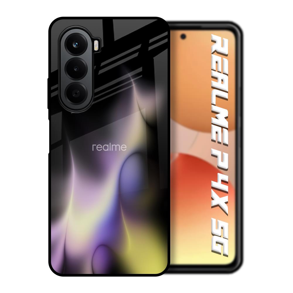 Flames Flow Realme P4x 5G Glass Back Cover Online