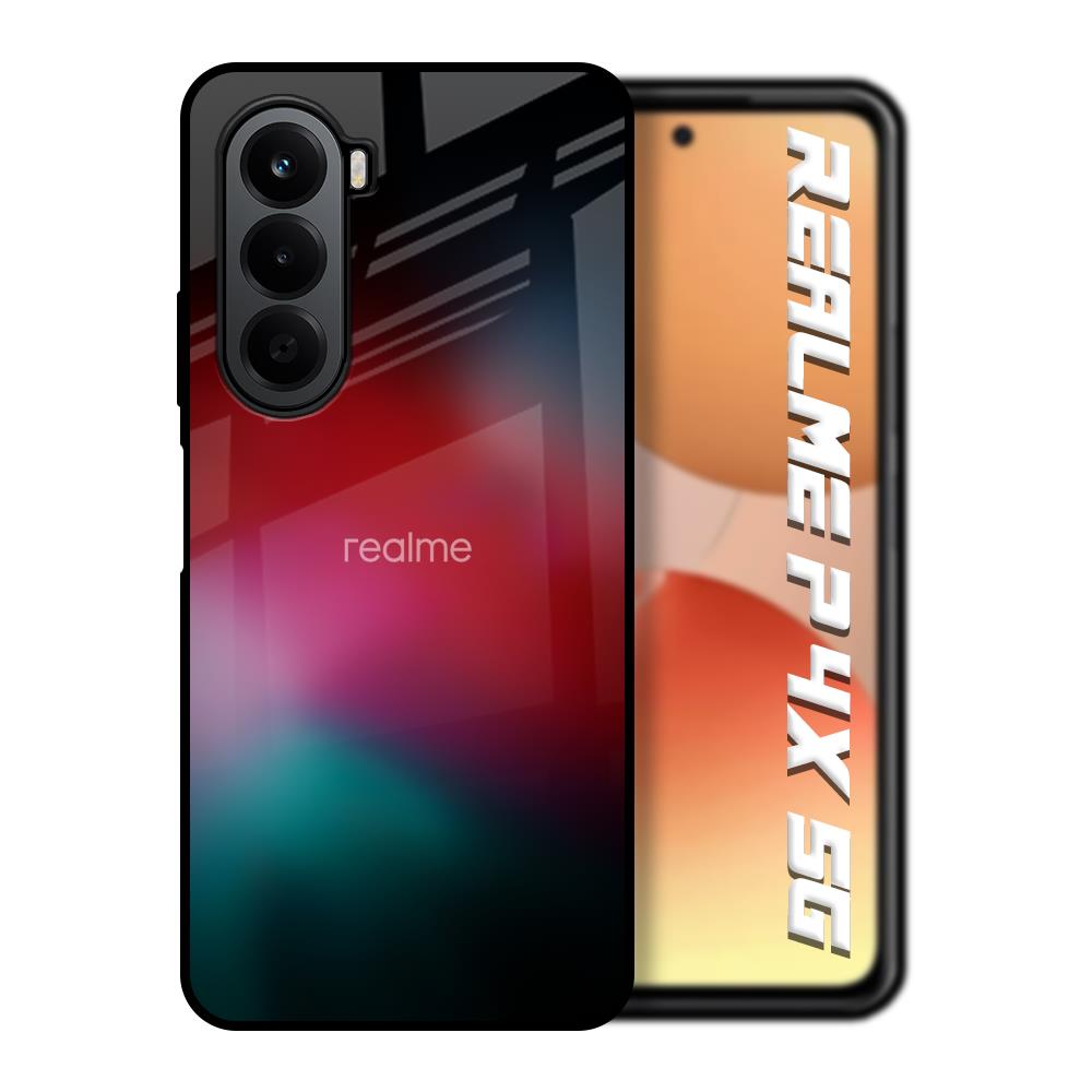 Mystere Red Realme P4x 5G Glass Back Cover Online