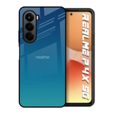 Celestial Blue Realme P4x 5G Glass Back Cover Online