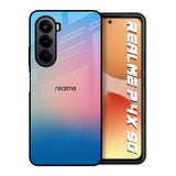 Blue & Pink Ombre Realme P4x 5G Glass Back Cover Online