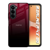 Wine Red Realme P4x 5G Glass Back Cover Online