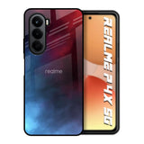 Smokey Watercolor Realme P4x 5G Glass Back Cover Online