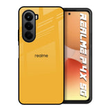 Fluorescent Yellow Realme P4x 5G Glass Back Cover Online