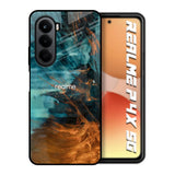 Golden Splash Realme P4x 5G Glass Back Cover Online
