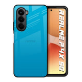 Blue Aqua Realme P4x 5G Glass Back Cover Online