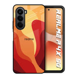 Magma Color Pattern Realme P4x 5G Glass Back Cover Online
