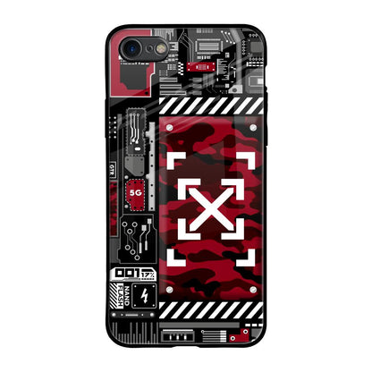Technology Art iPhone 8 Glass Back Cover Online