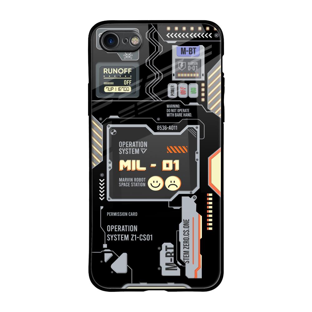 Exposed Parts iPhone 8 Glass Back Cover Online
