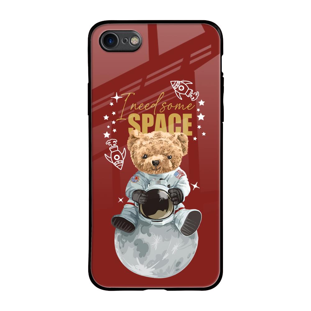 Astronaut Bear iPhone 8 Glass Back Cover Online