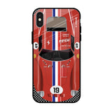 Racing Vintage iPhone X Glass Back Cover Online