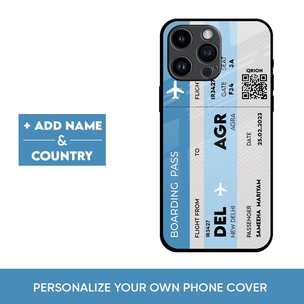 Airplane Ticket Phone Case Boarding Pass Boarding Pass Plane