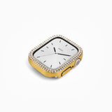 Gold Double Halo Crystal Bumper Case