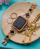 Rose Gold Single Halo Crystal Bumper Case