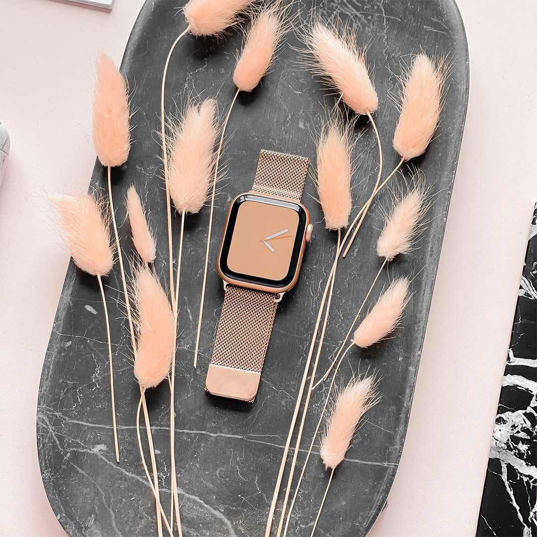 Rose Gold Magnetic Milanese Loop Apple Watch Band